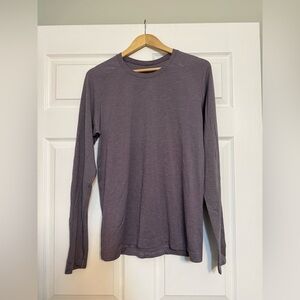 Lululemon Men's Heathered Purple Long Sleeve Tee